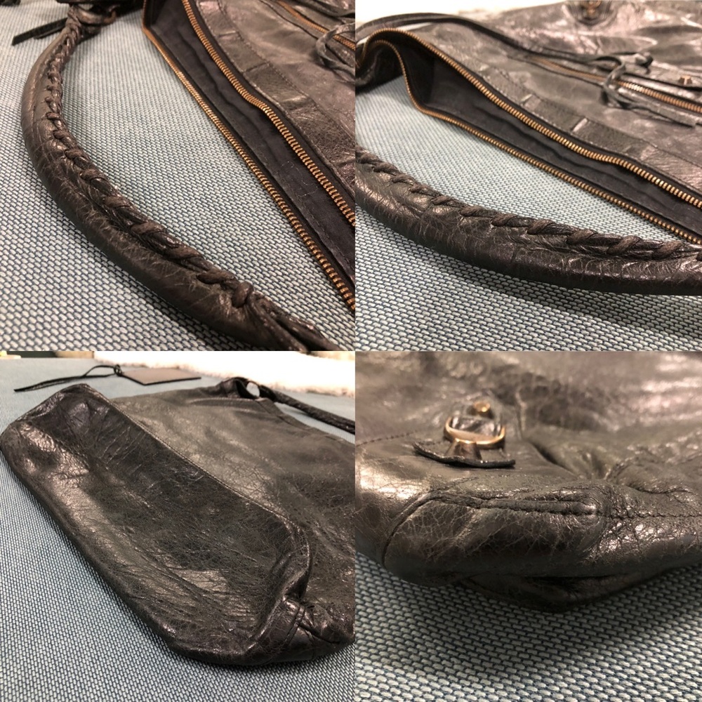 GUC 2009 Balenciaga Black Lambskin Day Bag - Picture 6 of 8